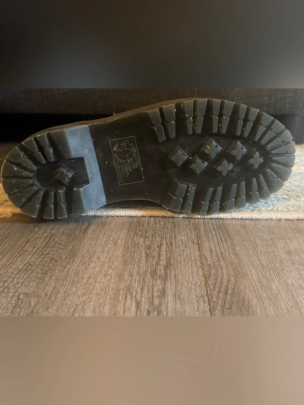 Dr. Martens Black Label Heel Tab Close-Up
